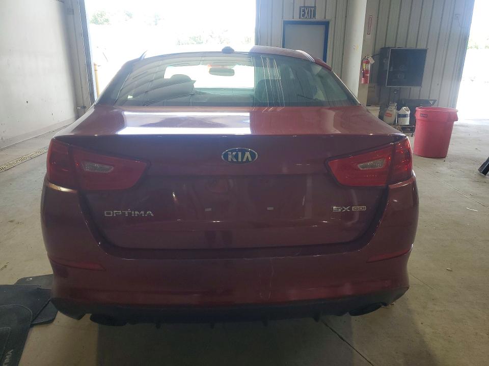 2014 Kia Optima VIN 5XXGR4A75EG268409 COPART salvage auction — FRONT END, Pa - Certificate Of Salvage, sold $550 on 2026-07-16 (photo 6)