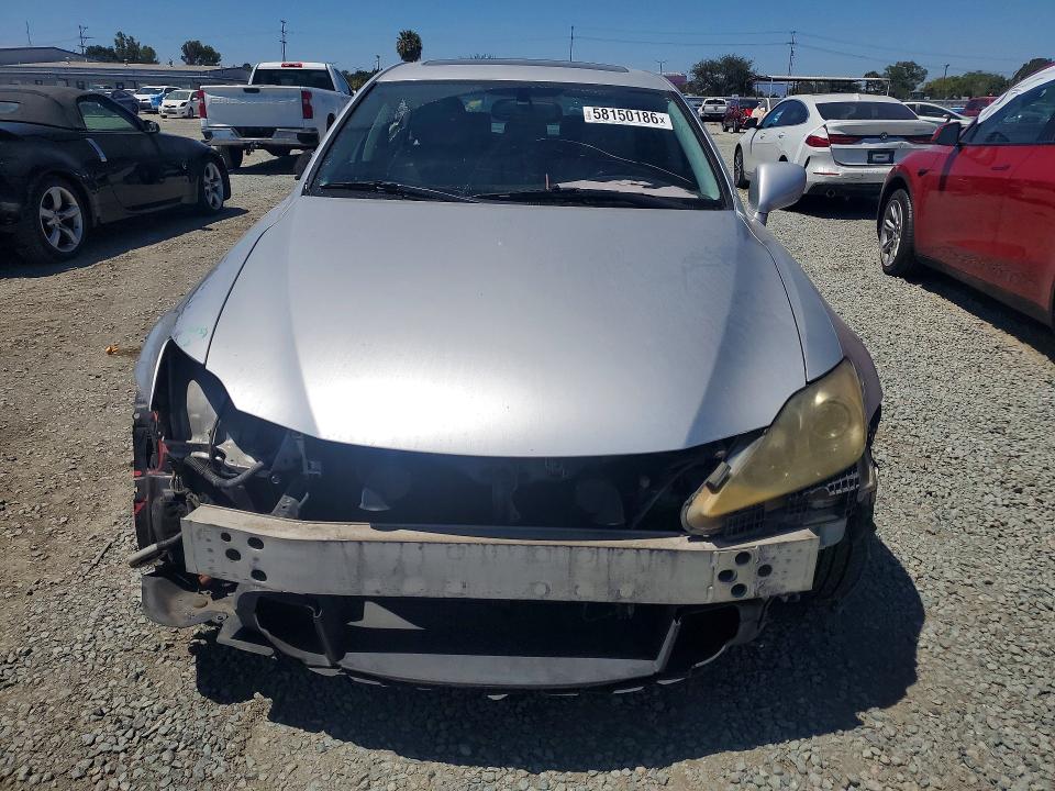 2007 Lexus Is 250 VIN JTHBK262372030906 COPART salvage auction — FRONT END, Ca - Salvage Certificate, sold $150 on 2026-07-02 (photo 5)