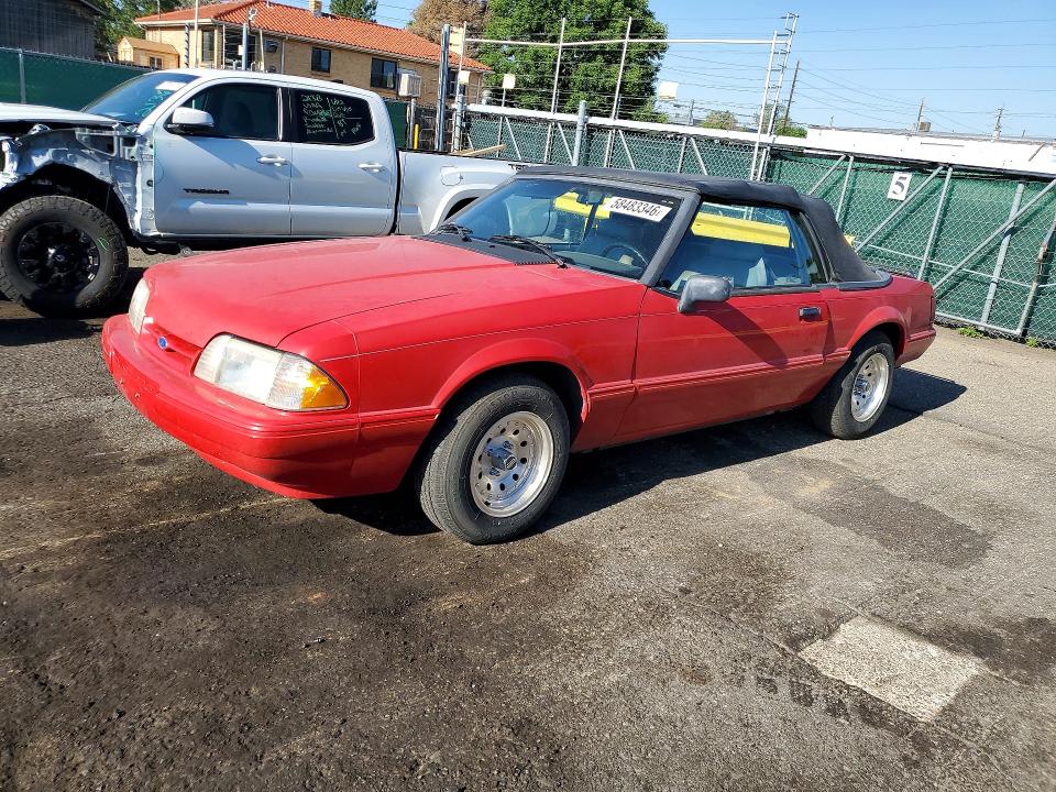 1993 Ford Mustang VIN 1FACP44M4PF157931 COPART salvage auction — REAR END, Co - Public - Salvage Title, sold $750 on 2026-07-02 (photo 1)