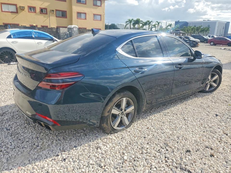 2023 Genesis G70 VIN KMTG34TA2PU106892 COPART salvage auction — FRONT END, Fl - Cert Of Title Slvg Rebuildable, sold $6,700 on 2026-07-21 (photo 3)