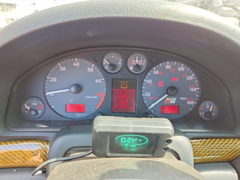 2000 Audi S4 VIN WAUDD68D1YA046214 COPART salvage auction — MINOR DENT/SCRATCHES, AZ - CERT OF TITLE-RESTORED SALVAGE, sold $2,450 on 2026-07-31 (photo 9)