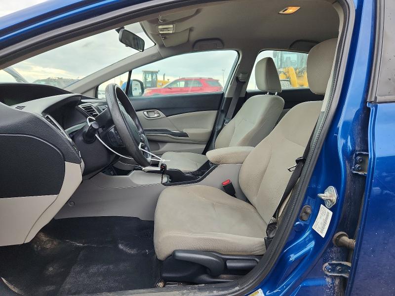 2013 Honda Civic VIN 2HGFB2F43DH004752 COPART salvage auction — REAR END, Ab - Oop - Salvage, sold $1,600 on 2026-07-09 (photo 7)