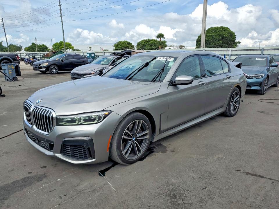 2021 BMW 7er VIN WBA7U2C0XMCF49980 COPART salvage auction — REAR END, Fl - Cert Of Title Slvg Rebuildable, sold $11,000 on 2026-07-13 (photo 1)