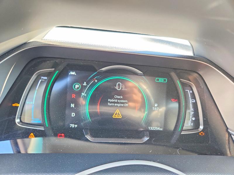 2021 Hyundai Ioniq VIN KMHC75LC3MU260804 COPART salvage auction — WATER/FLOOD, Salvage Title, sold $2,900 on 2026-07-14 (photo 9)