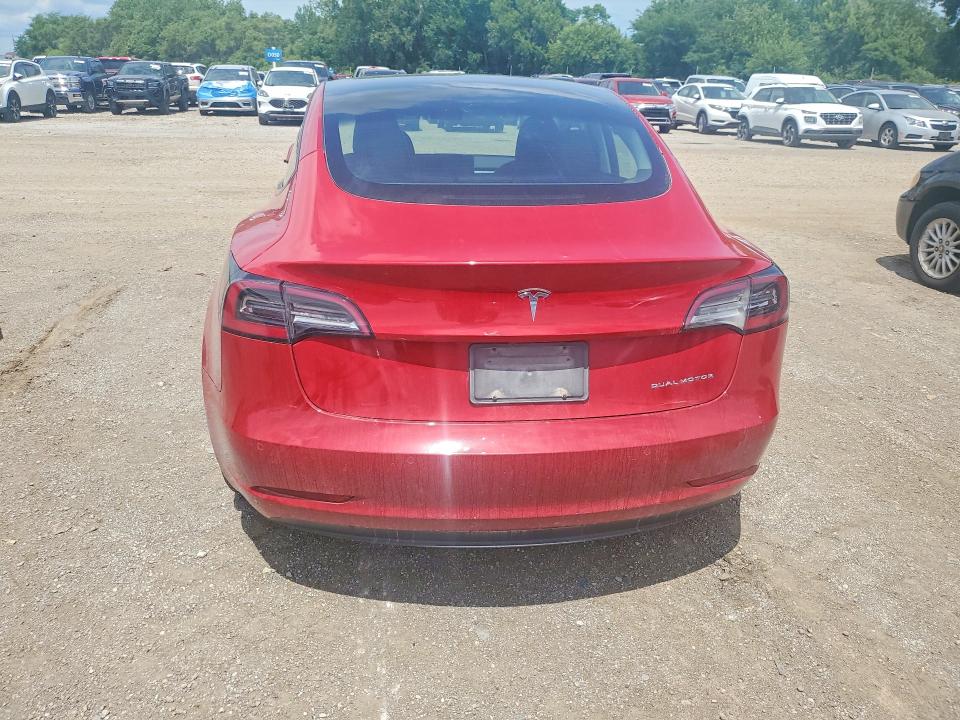 2022 Tesla Model 3 VIN 5YJ3E1EB0NF185576 COPART salvage auction — HAIL, Ia - Cert Of Title-Salvage Title, sold $11,400 on 2026-07-24 (photo 6)