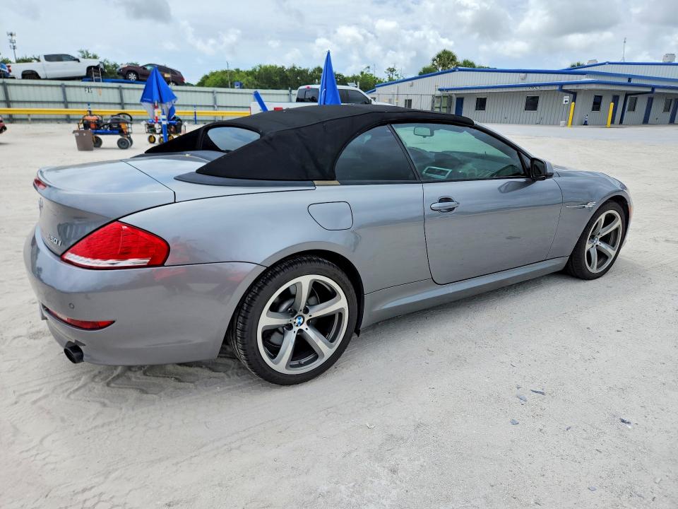 2010 BMW 6 series VIN WBAEB5C56AC226075 COPART salvage auction — MINOR DENT/SCRATCHES, Fl - Certificate Of Title (P), sold $3,500 on 2026-07-08 (photo 3)