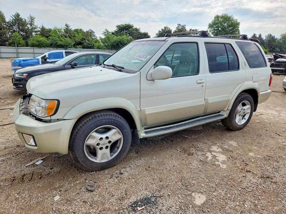 2002 Infiniti Qx4 VIN JNRDR09YX2W254038 COPART salvage auction — FRONT END, Il - Salvage Certificate, sold $325 on 2026-07-14 (photo 1)