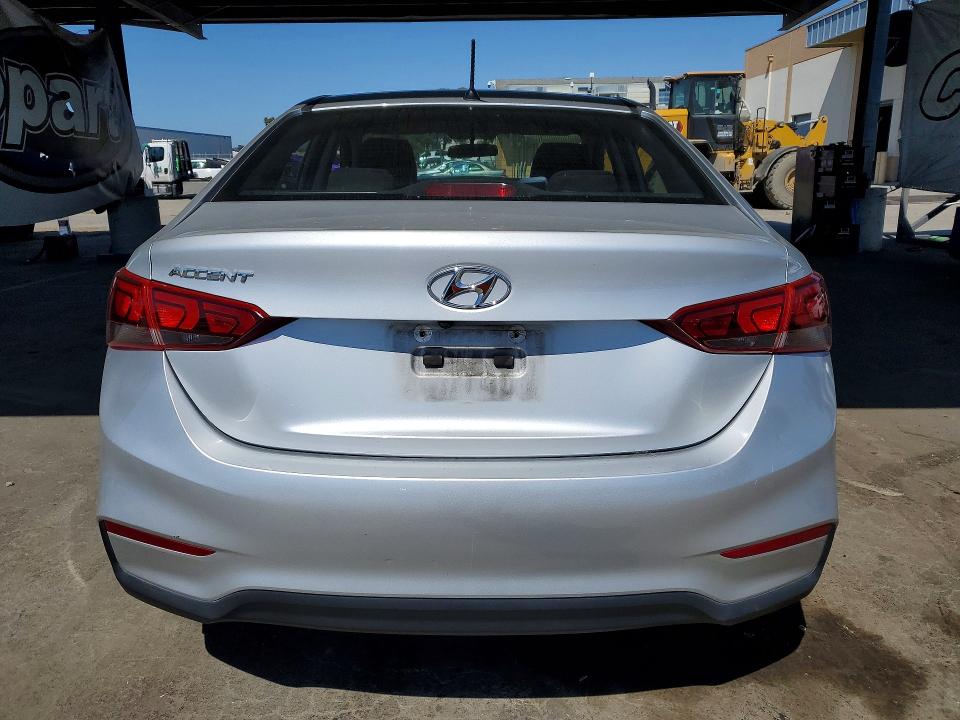 2020 Hyundai Accent VIN 3KPC24A65LE114962 COPART salvage auction — FRONT END, Ca - Salvage Certificate, sold $250 on 2026-07-23 (photo 6)