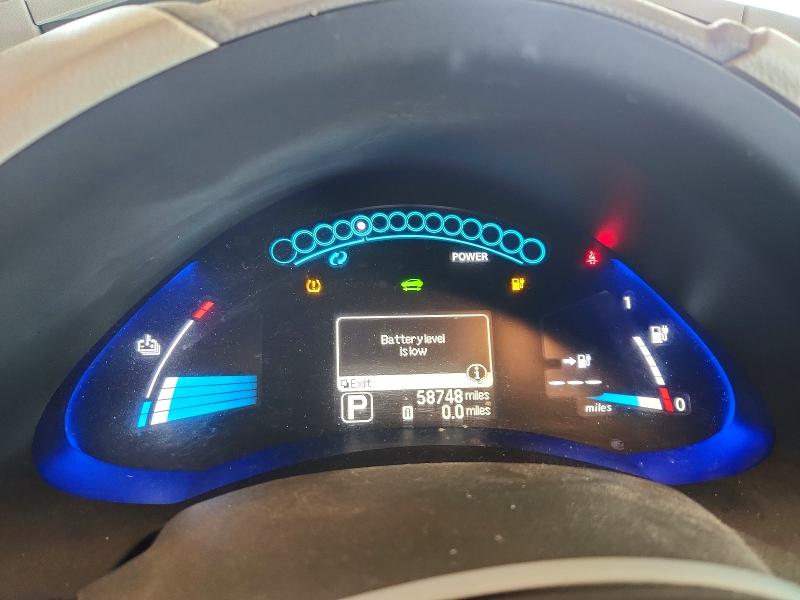 2012 Nissan Leaf VIN JN1AZ0CP3CT024429 COPART salvage auction — REAR END, Mt - Dis/Dlr/Exp Only Clean Title, sold $125 on 2026-07-11 (photo 9)