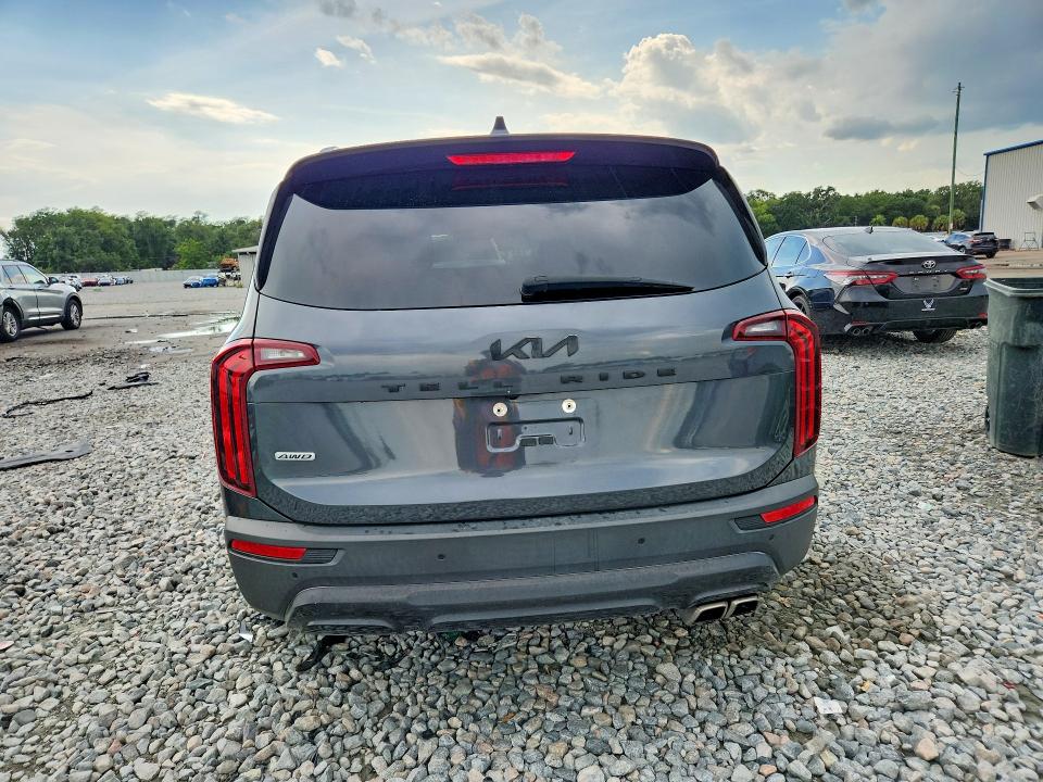 2022 Kia Telluride VIN 5XYP5DHC8NG226715 COPART salvage auction — MINOR DENT/SCRATCHES, Wv - Certificate Of Title, sold $13,100 on 2026-07-13 (photo 6)