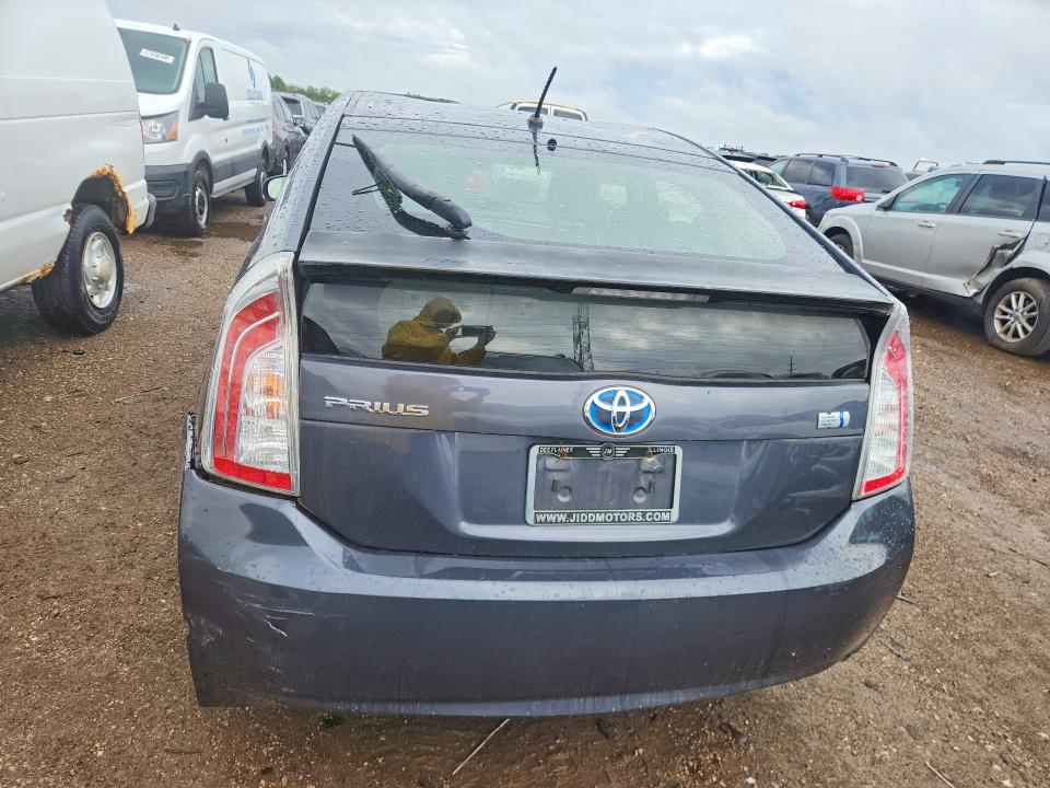 2012 Toyota Prius VIN JTDKN3DU3C1537310 COPART salvage auction — HAIL, Il - Salvage Certificate, sold $875 on 2026-07-23 (photo 6)