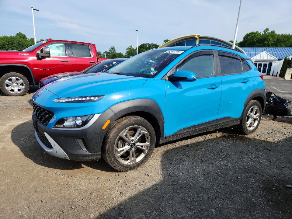 2022 Hyundai Kona VIN KM8K3CAB4NU818425 COPART salvage auction — MINOR DENT/SCRATCHES, Ct - Certificate Of Title, sold $6,800 on 2026-07-09 (photo 1)