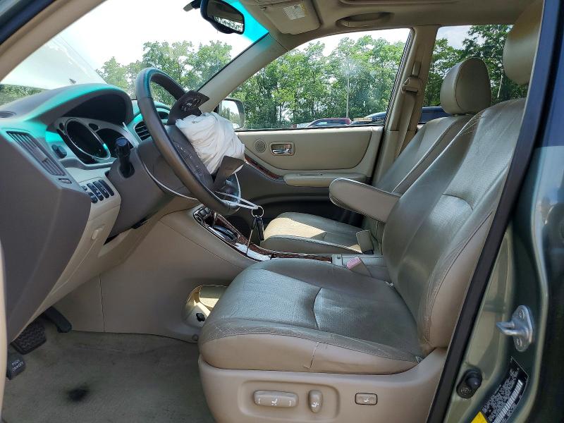 2005 Toyota Highlander VIN JTEEP21A850092160 COPART salvage auction — FRONT END, Md - Cert Of Salvage > 75% Damage, sold $1,800 on 2026-07-28 (photo 7)