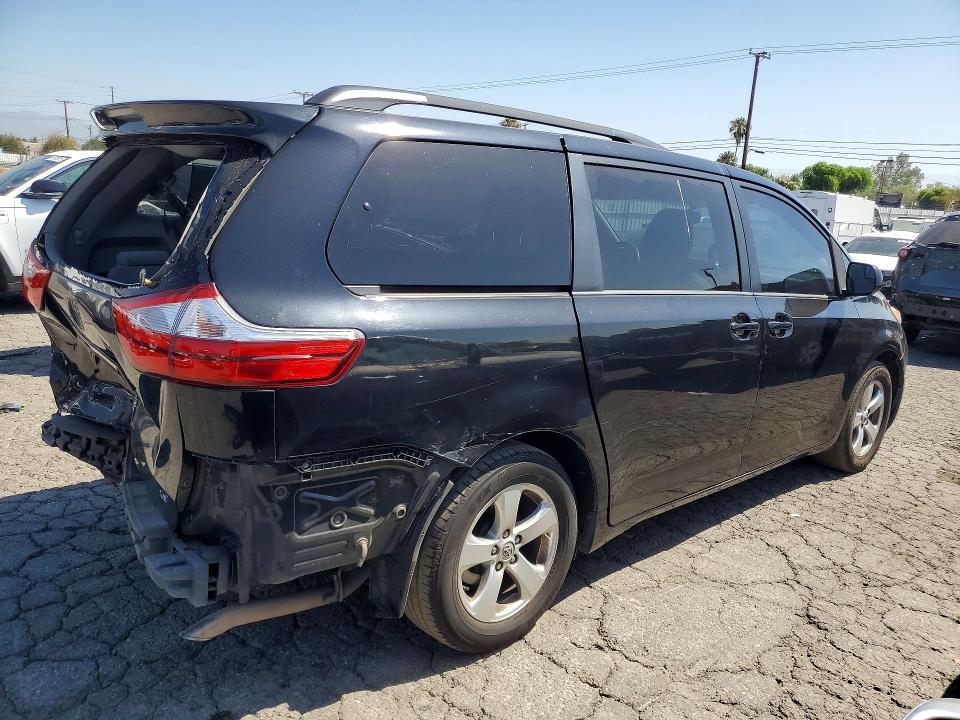 2016 Toyota Sienna VIN 5TDKK3DC2GS695369 COPART salvage auction — REAR END, Ca - Salvage Certificate, sold $2,750 on 2026-07-02 (photo 3)
