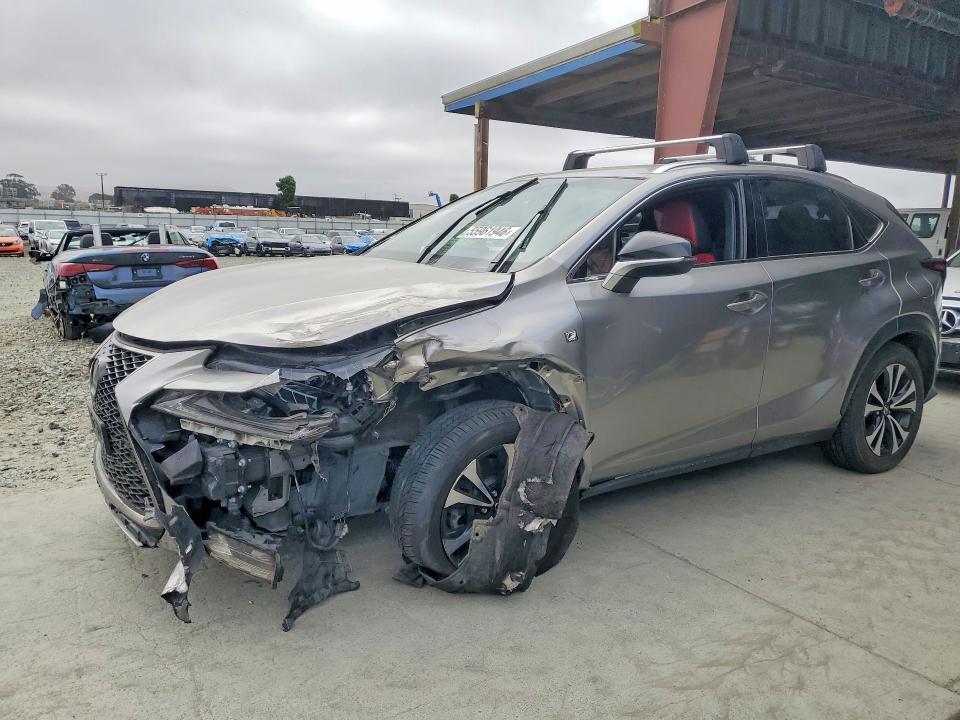 2019 Lexus Nx 300 VIN JTJBARBZ9K2187281 COPART salvage auction — FRONT END, Ca - Salvage Certificate, sold $6,600 on 2026-07-09 (photo 1)