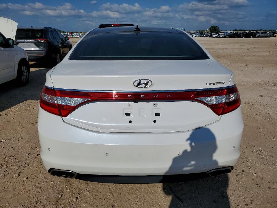2015 Hyundai Azera VIN KMHFH4JG3FA474660 COPART salvage auction — WATER/FLOOD, TX - SALVAGE VEHICLE TITLE, sold $2,900 on 2026-07-09 (photo 6)