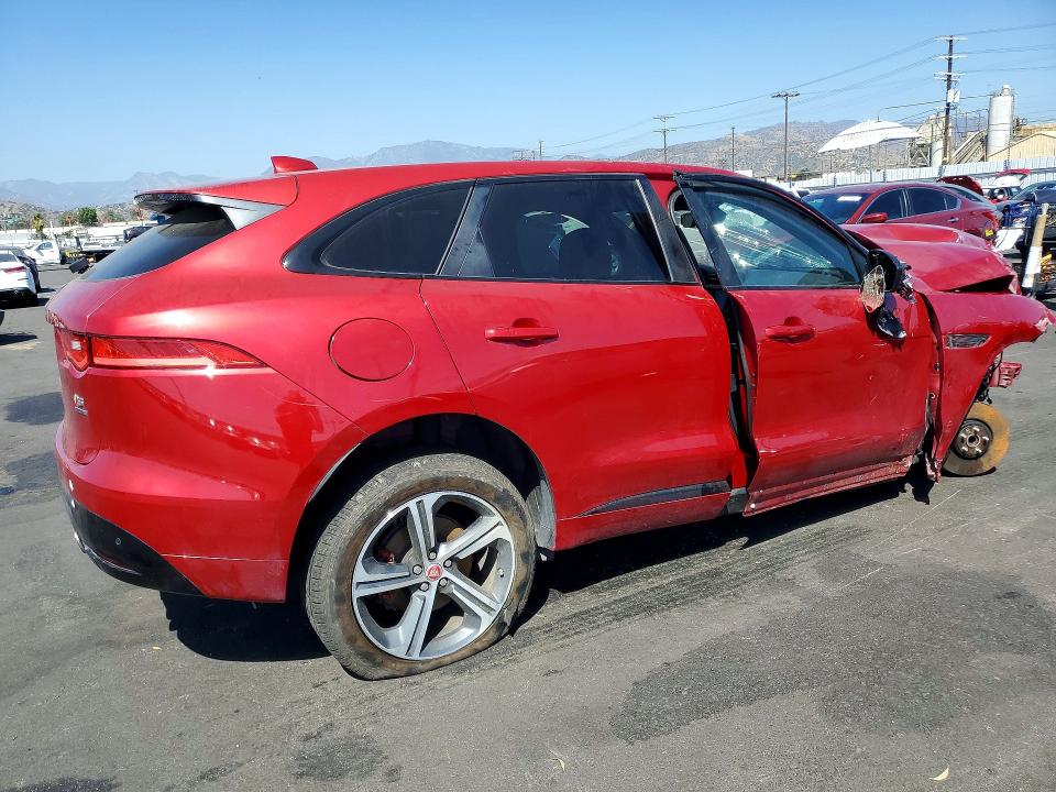 2017 Jaguar F-pace VIN SADCM2BV6HA083658 COPART salvage auction — FRONT END, Ca - Salvage Certificate, sold $950 on 2026-07-08 (photo 3)