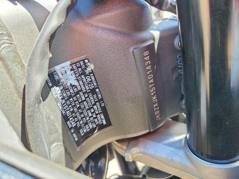 2026 Kawasaki VIN JKBZXJK15TA014348 COPART salvage auction — SIDE, CO - SALVAGE TITLE (P), sold $3,300 on 2026-07-23 (photo 9)