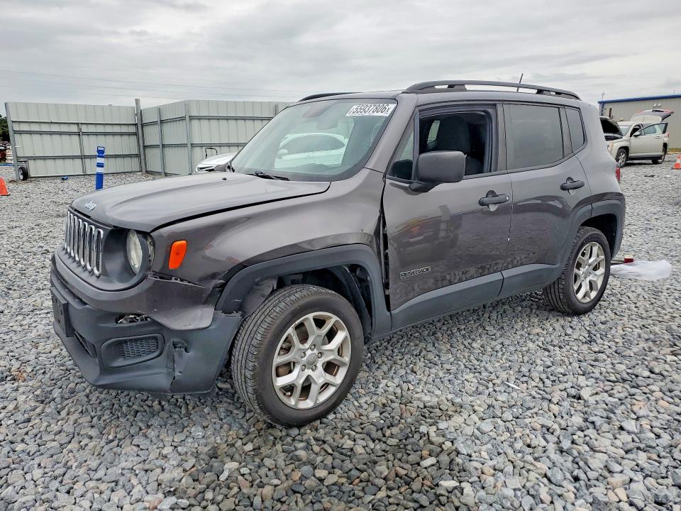2018 Jeep VIN ZACCJBAB8JPJ22393 COPART salvage auction — FRONT END, Nc - Salvage Cert-Rebuilt, sold $1,500 on 2026-07-31 (photo 1)