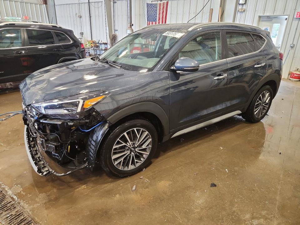 2019 Hyundai Tucson VIN KM8J3CAL0KU901284 COPART salvage auction — FRONT END, Wi - Certificate Of Title, sold $4,600 on 2026-07-27 (photo 1)