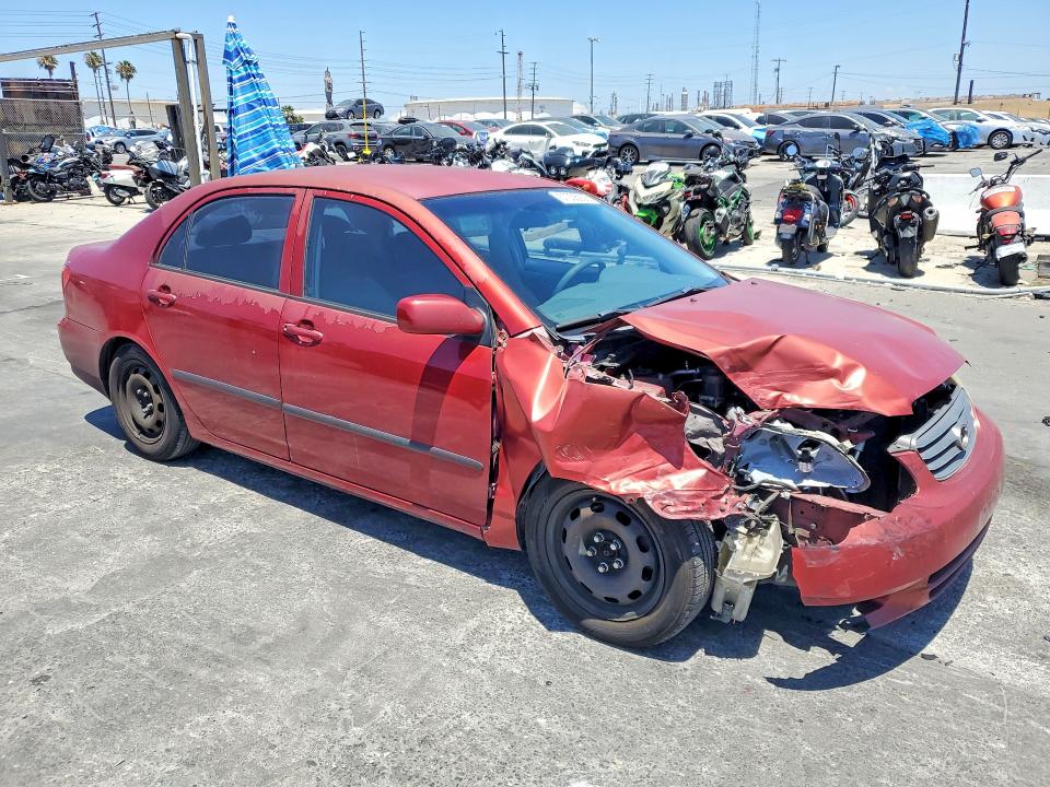 2004 Toyota Corolla VIN JTDBR32E242018129 COPART salvage auction — FRONT END, Ca - Salvage Certificate, sold $550 on 2026-07-15 (photo 4)