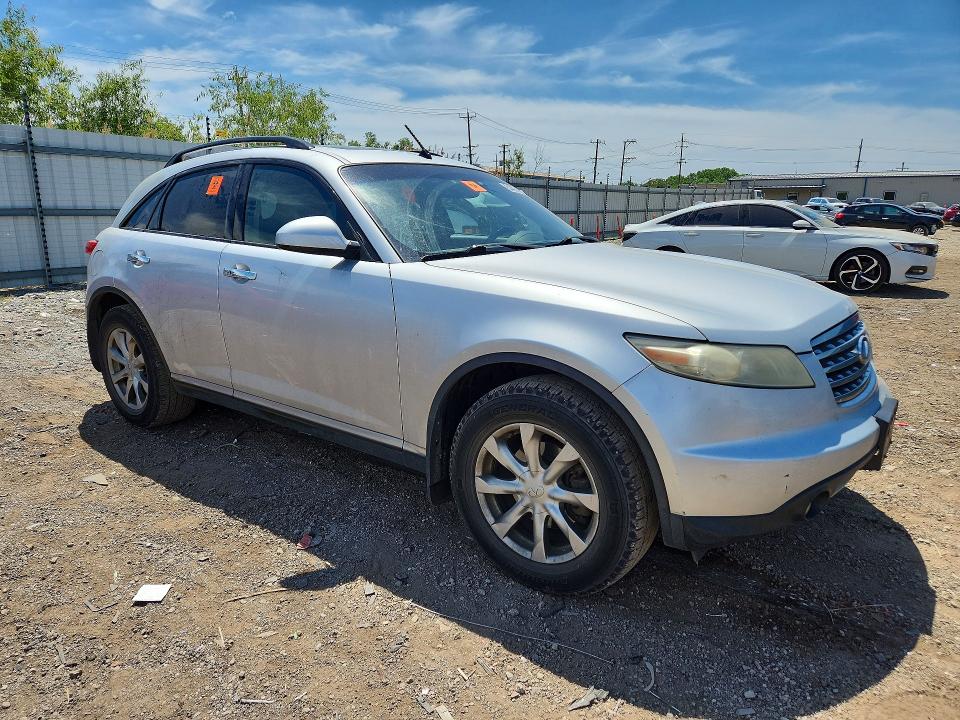 2008 Infiniti Fx35 VIN JNRAS08W98X206265 COPART salvage auction — SIDE, Il - Salvage Certificate, sold $400 on 2026-07-10 (photo 4)