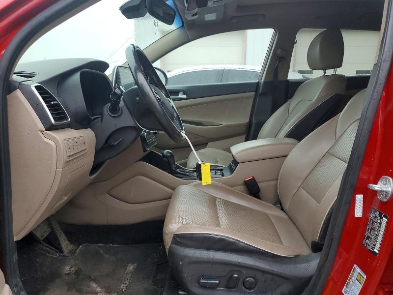 2021 Hyundai Tucson VIN KM8J3CAL1MU356277 COPART salvage auction — NORMAL WEAR, Wv - Certificate Of Title, sold $6,700 on 2026-07-07 (photo 7)