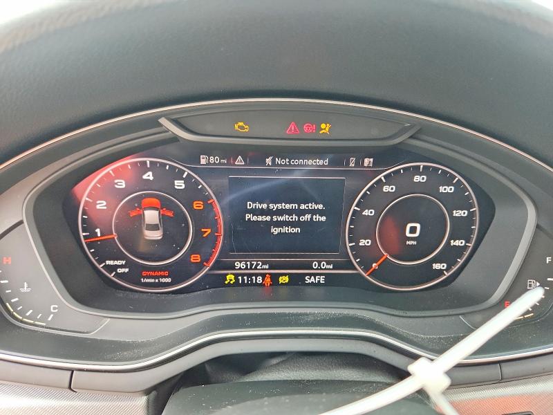 2018 Audi A4 VIN WAUKMAF45JA231563 COPART salvage auction — WATER/FLOOD, FL - CERT OF TITLE SLVG REBUILDABLE, sold $250 on 2026-07-22 (photo 9)
