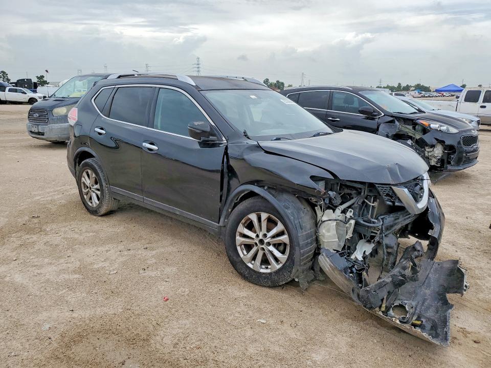 2016 Nissan Rogue VIN KNMAT2MT3GP734483 COPART salvage auction — FRONT END, TX - SALVAGE VEHICLE TITLE, sold $1,000 on 2026-07-31 (photo 4)