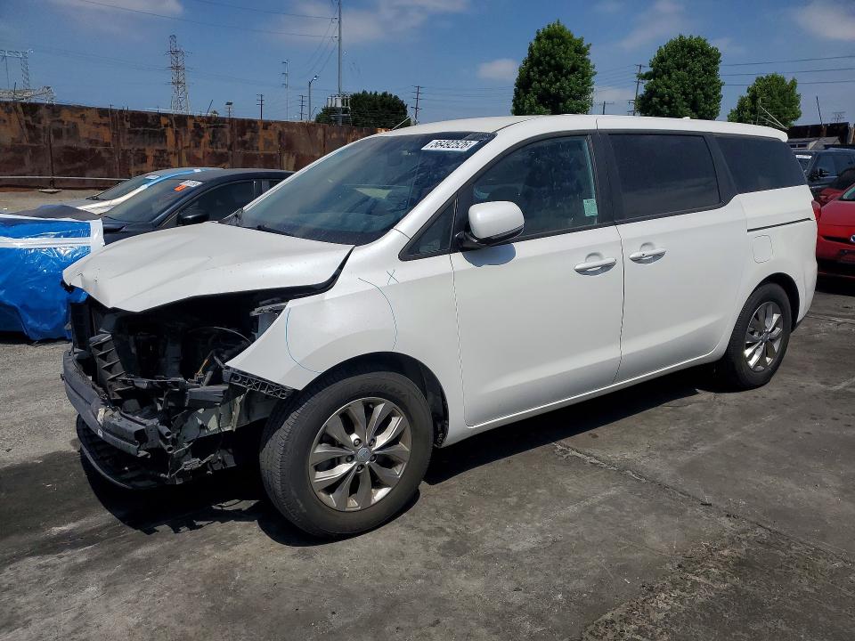 2020 Kia SEDONA VIN KNDMB5C18L6634803 COPART salvage auction — FRONT END, Ca - Salvage Certificate (P), sold $3,300 on 2026-07-08 (photo 1)