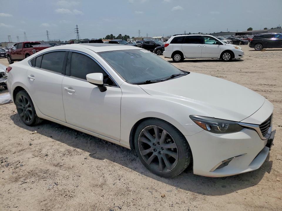 2016 Mazda 6 VIN JM1GJ1W57G1453668 COPART salvage auction — NORMAL WEAR, Tx - Salvage Vehicle Title, sold $2,450 on 2026-07-07 (photo 4)