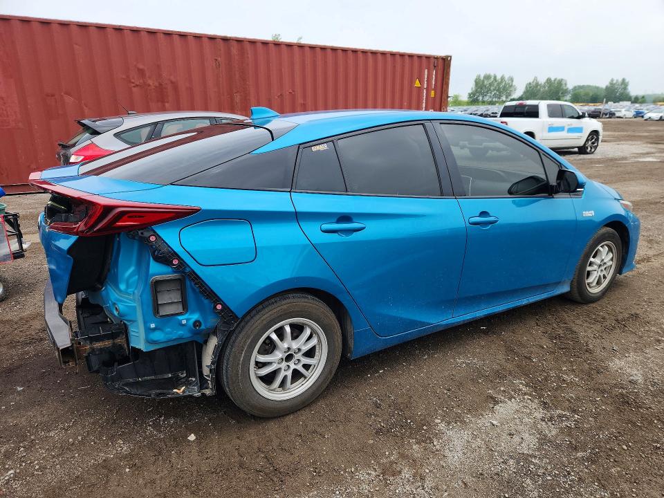 2020 Toyota Prius VIN JTDKARFP7L3124283 COPART salvage auction — REAR END, On - Permit Salvage, sold $5,300 on 2026-07-07 (photo 3)