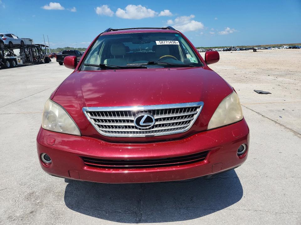 2008 Lexus Rx 400h VIN JTJHW31U082061916 COPART salvage auction — REAR END, La - Cert Of Title-Salvage, sold $575 on 2026-07-08 (photo 5)