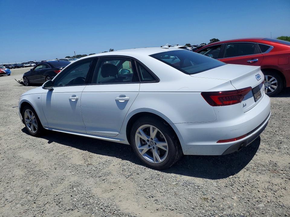 2018 Audi A4 VIN WAUDNAF46JA223042 COPART salvage auction — SIDE, CA - SALVAGE CERTIFICATE, sold $1,050 on 2026-07-21 (photo 2)