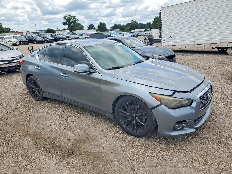 2015 Infiniti Q50 VIN JN1BV7AP2FM346831 COPART salvage auction — FRONT END, Fl - Certificate Of Title, sold $1,750 on 2026-08-01 (photo 4)