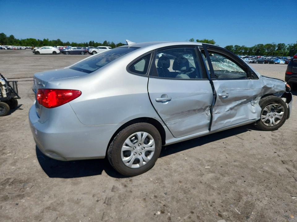 2010 Hyundai Elantra VIN KMHDU4AD8AU972742 COPART salvage auction — FRONT END, Va - Cert Of Title - Salvage, sold $250 on 2026-07-29 (photo 3)