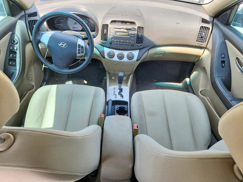 2009 Hyundai Elantra VIN KMHDU46D69U615077 COPART salvage auction — FRONT END, TX - SALVAGE VEHICLE TITLE, sold $325 on 2026-07-23 (photo 8)