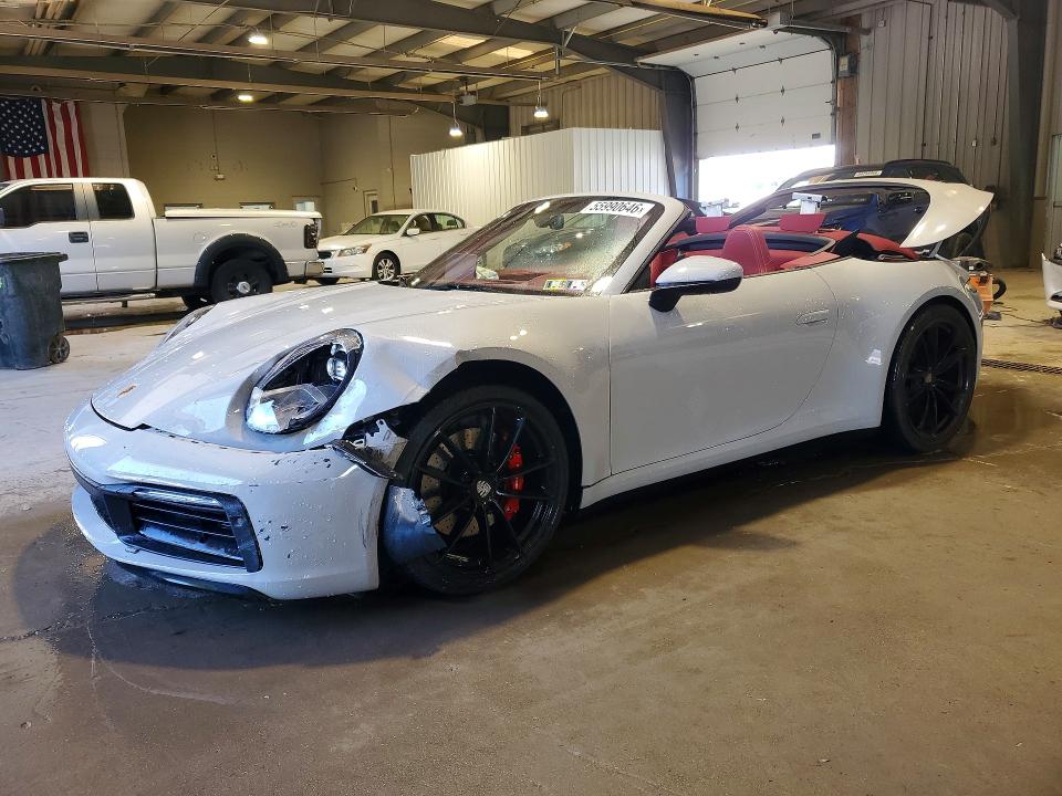 2024 Porsche 911 VIN WP0CB2A98RS245758 COPART salvage auction — FRONT END, Pa - Certificate Of Salvage, sold $76,500 on 2026-07-15 (photo 1)