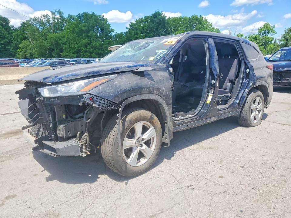 2020 Toyota Highlander VIN 5TDBZRBH7LS018079 COPART salvage auction — ROLLOVER, Ny - Certificate Of Title, sold $2,500 on 2026-07-09 (photo 1)