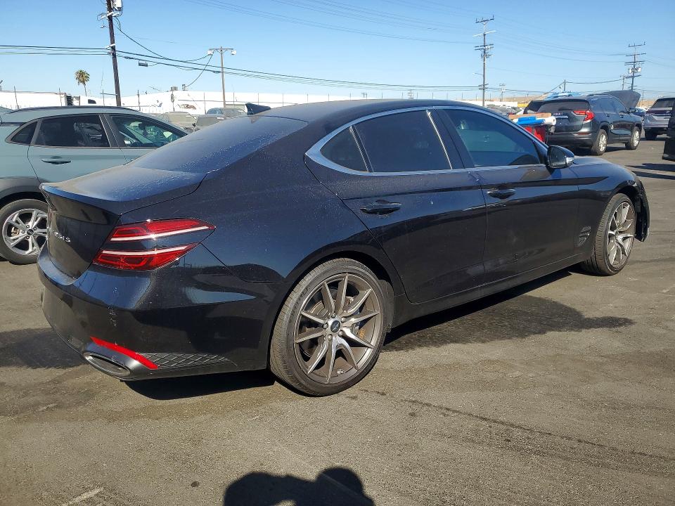 2026 Genesis G70 VIN KMTG14SC5TU161579 COPART salvage auction — FRONT END, Ca - Salvage Certificate, sold $9,500 on 2026-07-27 (photo 3)