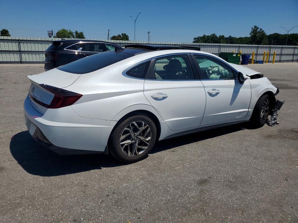 2021 Hyundai Sonata VIN 5NPEF4JA8MH078344 COPART salvage auction — FRONT END, Nc - Salvage Certificate Of Title, sold $1,750 on 2026-07-16 (photo 3)