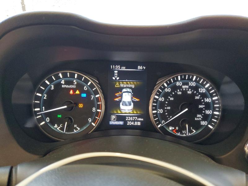 2019 Infiniti VIN JN1EV7AR6KM592323 COPART salvage auction — WATER/FLOOD, TX - SALVAGE TITLE-FLOOD DAMAGE (P), sold $7,300 on 2026-07-20 (photo 9)