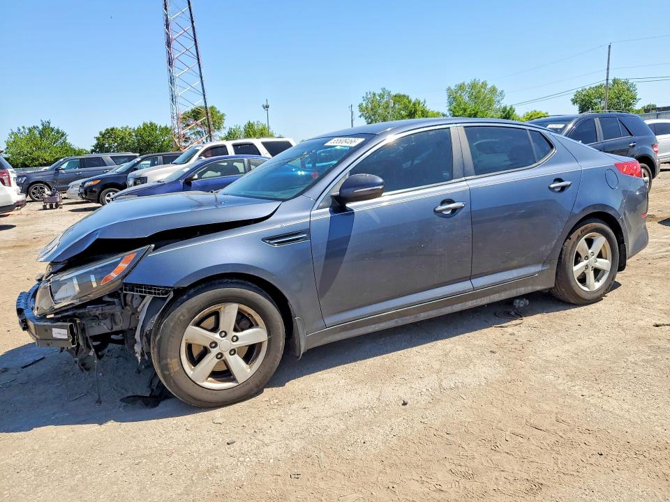 2015 Kia VIN KNAGM4A7XF5577181 COPART salvage auction — FRONT END, In - Cert Of Title-Salvage Title, sold $500 on 2026-07-06 (photo 1)