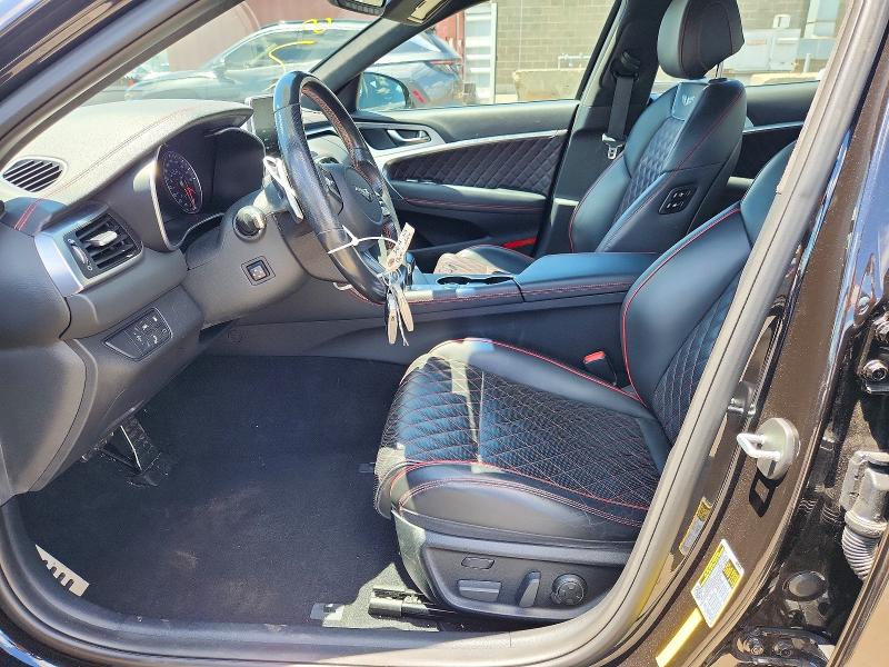2019 Genesis G70 VIN KMTG34LE8KU014665 COPART salvage auction — FRONT END, Ct - Cert Of Title-Salvage, sold $6,200 on 2026-07-07 (photo 7)