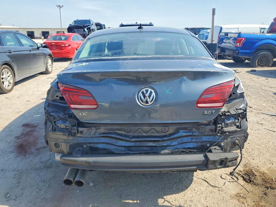 2013 Volkswagen Passat cc VIN WVWBP7AN3DE567870 COPART salvage auction — REAR END, In - Cert Of Title-Salvage Title, sold $225 on 2026-07-21 (photo 6)