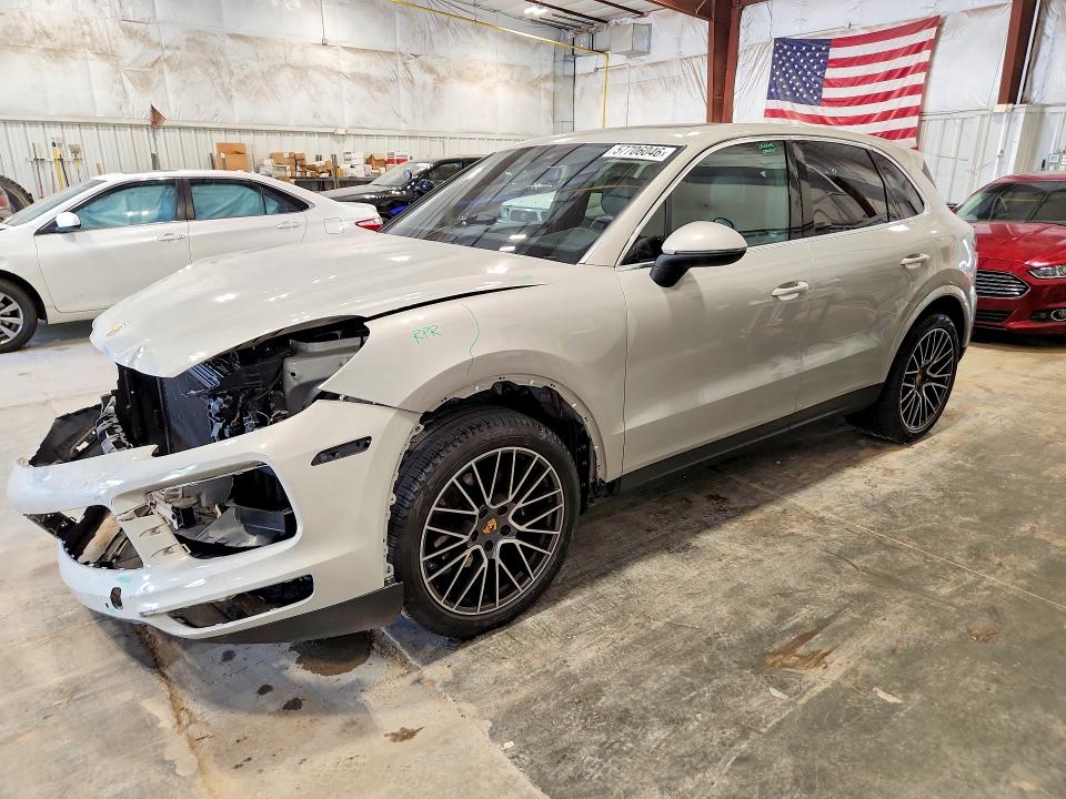 2020 Porsche Cayenne VIN WP1AA2AY9LDA06554 COPART salvage auction — FRONT END, Wi - Cert Of Title-Claim Paid, sold $18,200 on 2026-08-12 (photo 1)