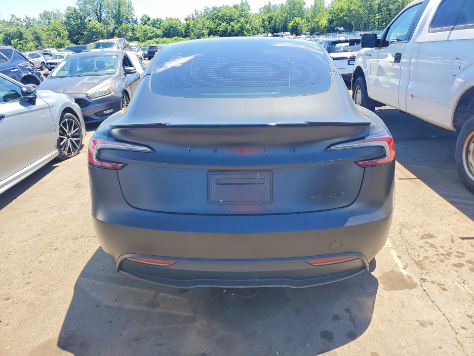 2024 Tesla Model 3 VIN 5YJ3E1EB2RF819024 COPART salvage auction — SIDE, Salvage Title, sold $13,300 on 2026-07-17 (photo 6)