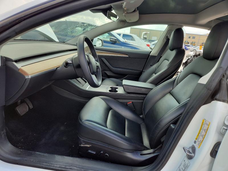 2022 Tesla Model 3 VIN 5YJ3E1EB1NF152439 COPART salvage auction — FRONT END, TX - SALVAGE VEHICLE TITLE, sold $11,300 on 2026-07-06 (photo 7)