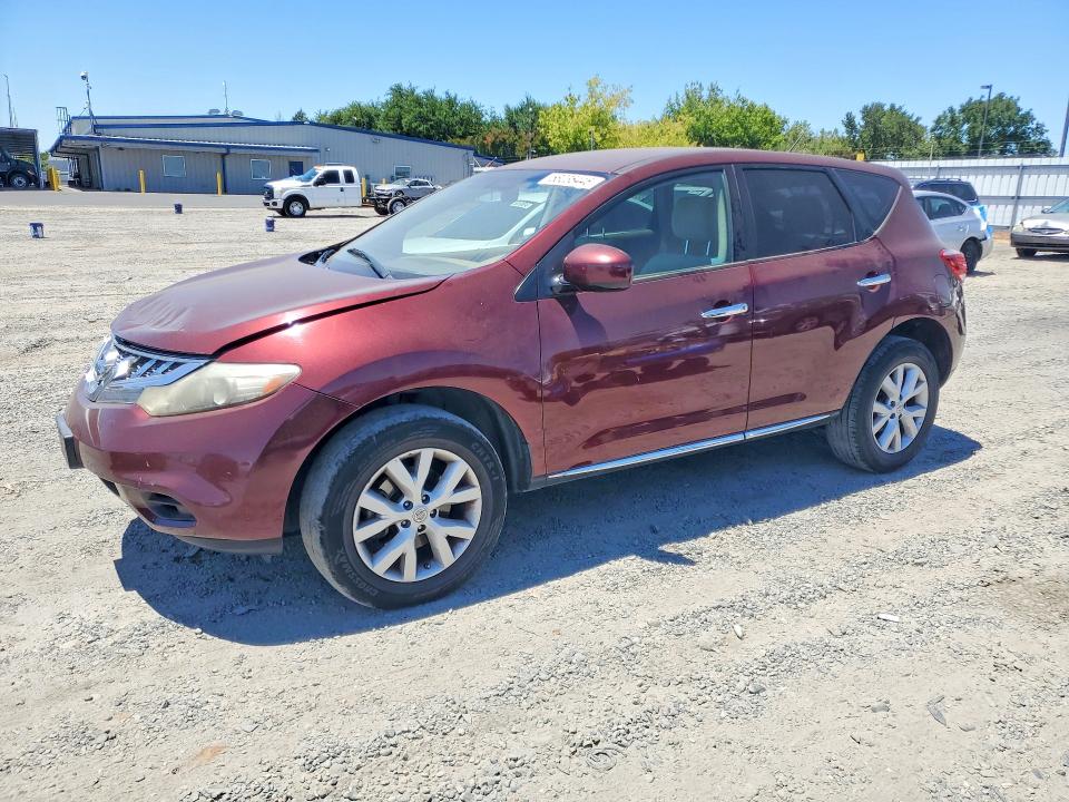 2011 Nissan Murano VIN JN8AZ1MW4BW169960 COPART salvage auction — FRONT END, CA - SALVAGE CERTIFICATE, sold $200 on 2026-07-21 (photo 1)