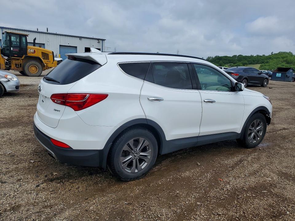 2013 Hyundai Santa fe VIN 5XYZU3LBXDG079736 COPART salvage auction — FRONT END, Il - Salvage Certificate, sold $3,700 on 2026-07-15 (photo 3)
